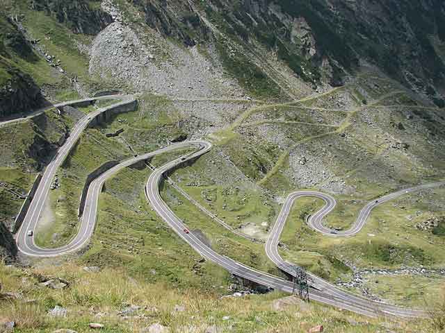 Transfagarasan twisty road