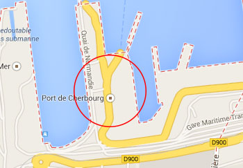 Cherbourg Port Map